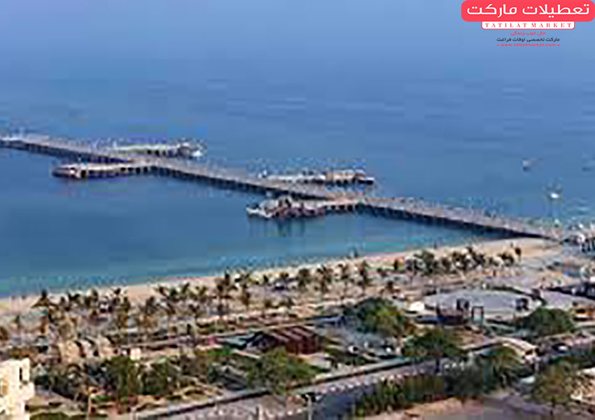 گردش شبانه در اسکله بزرگ تفریحی کیش